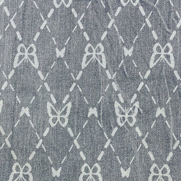 NOBO Jeans Juniors Size 5 Blue Light Wash Flare Butterfly Distress Holes‎ NEW - Picture 3 of 13